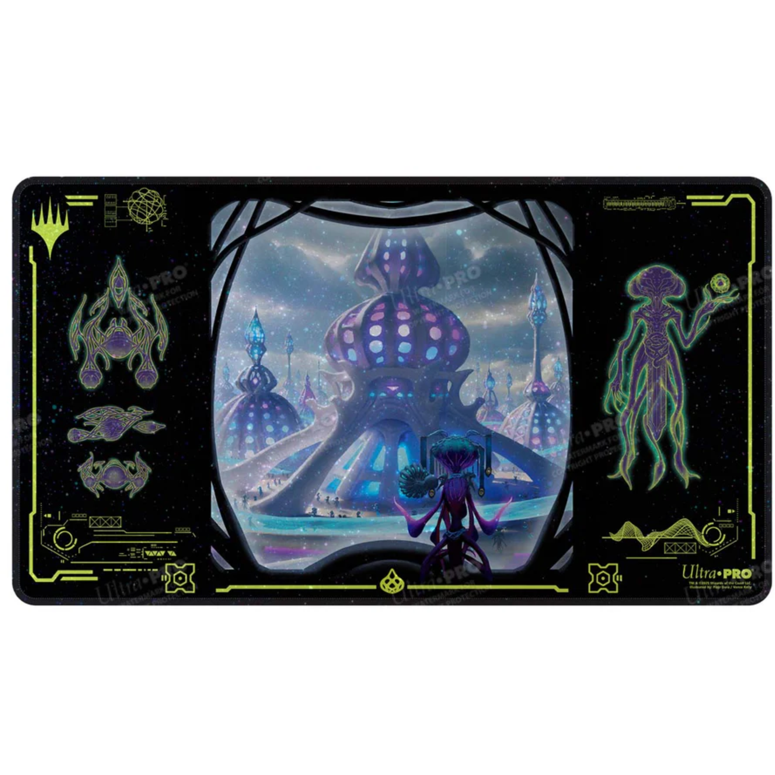 Edge of Eternities Uthros, Titanic Godcore Holofoil Playmat for Magic: The Gathering